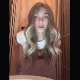 A beautiful blonde girl records herself taking a shit while sitting on a toilet. Poop action is shown from an under the ass perspective with product reveal at the end of the clip. Vertical format video. About 2.5 minutes.